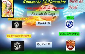 7ème journée Dimanche 24 nov !!