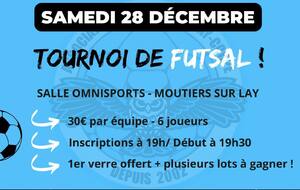 Tournoi en salle 28 décembre