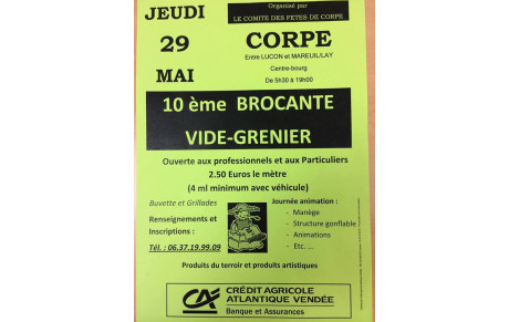 Brocante 29 mai !!!