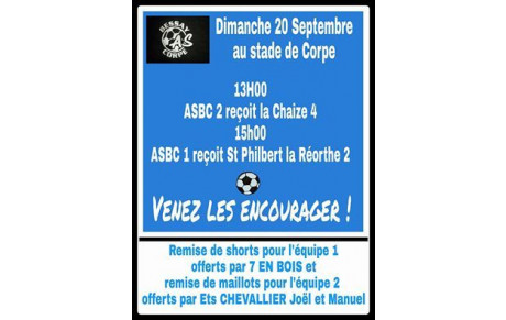 1ére journée et remise d' équipements au menu du 20 septembre !!!