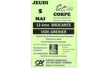 12ème Brocante 5 mai !!!