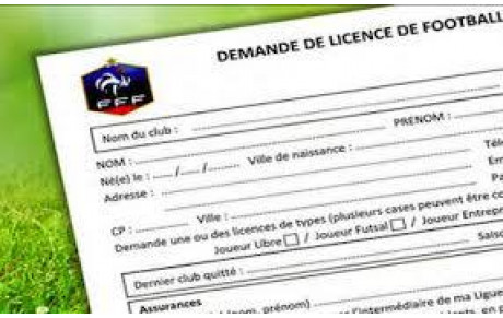 renouvellement licence !!