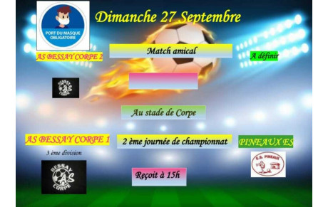 Derby pour cette 2ème Journée !!!