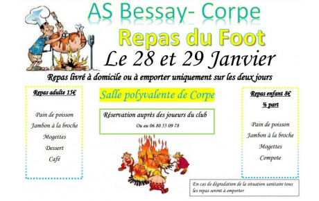 Diner dansant de l AS bessay Corpe !!